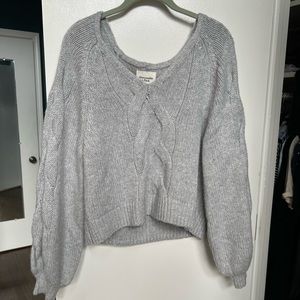 Abercrombie Slouchy Cable-Knit Sweater
